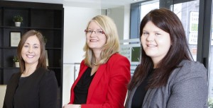 Sile, Anne and Sarah pictured at their promotion announcement.