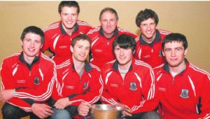 Sean (front row, second left) pictured with the rest of the Burke family – in front his brothers Éanna, Cathal & David; at the back is his father John in the centre flanked by his brothers Darragh & Kenneth. 
