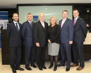 Marco Donzelli from HLB International, Andrew Denley Managing Partner with Menzies LLP, HLB International CEO Rob Tautges joined Mary McKeogh, Eoin Gallagher & Eoin Ryan at the HLB McKeogh Gallagher Ryan offices