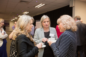 HLB's Tax Partner Mary McKeogh networks with AIB's Judy Tighe & Sandra Doherty