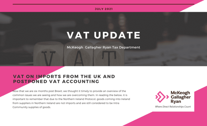 MGR's July 2021 VAT Update