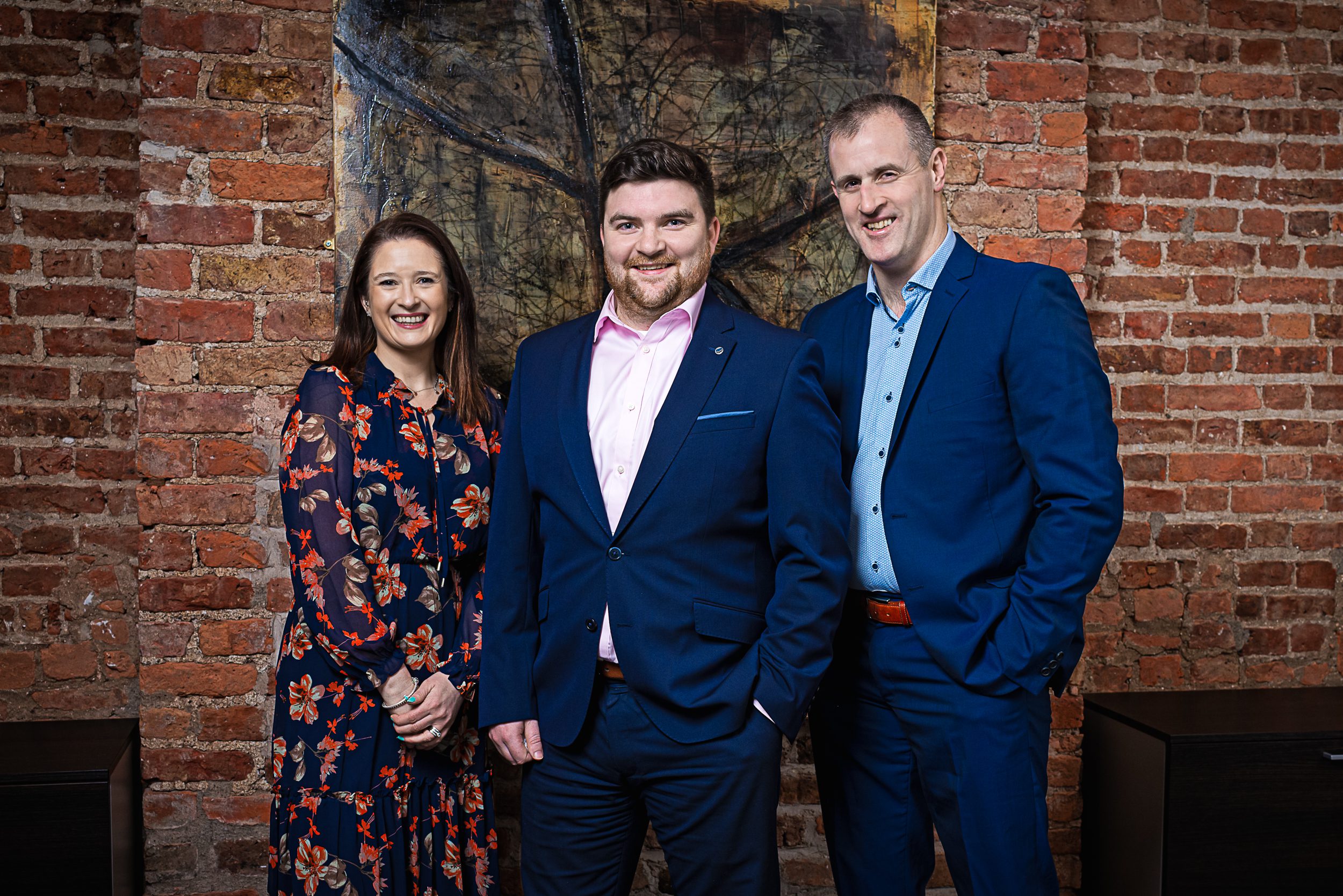 Aileen O'Neill, David Kennedy & Eoin Gallagher pictured at the announcement of David's promotion. 