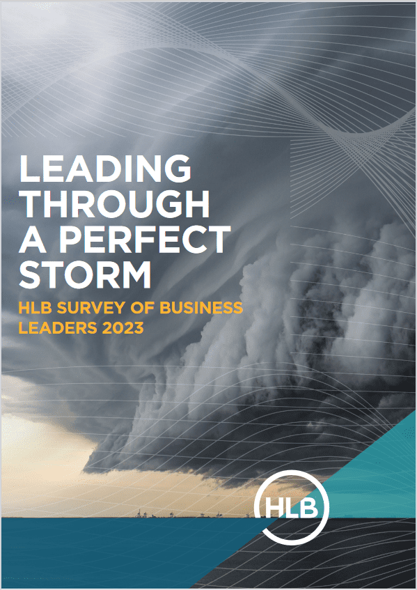 Cover of the HLB Survey of Buisness Leaders 2023